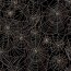 Polyester Jersey Spinnenweb met foliedruk - Zwart