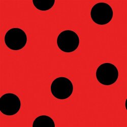 Fashion fabric decoration fabric wild dots - red/black