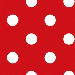 Fashion fabric Dots - red/white