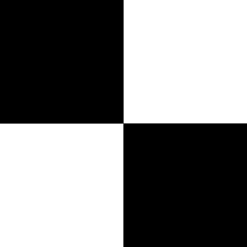 Módní tkanina dekorace tkanina šachový vzor - bílá/černá