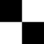 Módní tkanina dekorace tkanina šachový vzor - bílá/černá