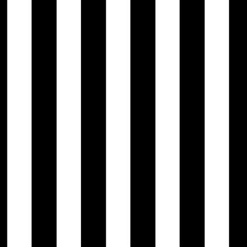 Decoración de moda de tela de rayas bloque de tela - blanco / negro