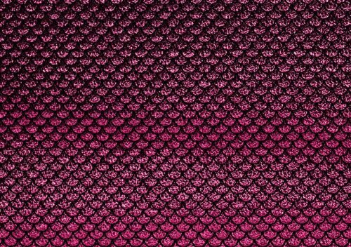 Fólie Jersey Mermaid Scales Hologram - růžová