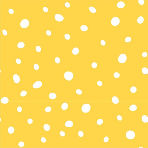 Katoenen tricot spikkels - zonnig geel