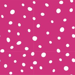 Bavlněný žerzej s puntíky - růžový