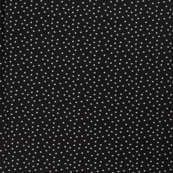 Jersey de algodón floral - negro