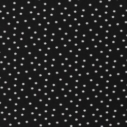 Cotton jersey floral - black