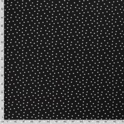 Cotton jersey floral - black
