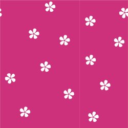 Cotton jersey flowers - pink
