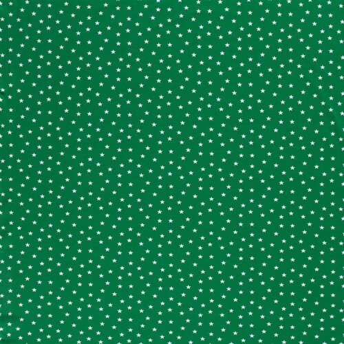 Estrella de jersey de algodón - verde primavera