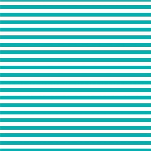 Cotton jersey stripes 1mm - turquoise