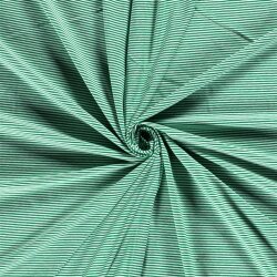 Jersey coton rayé 1mm - vert printemps