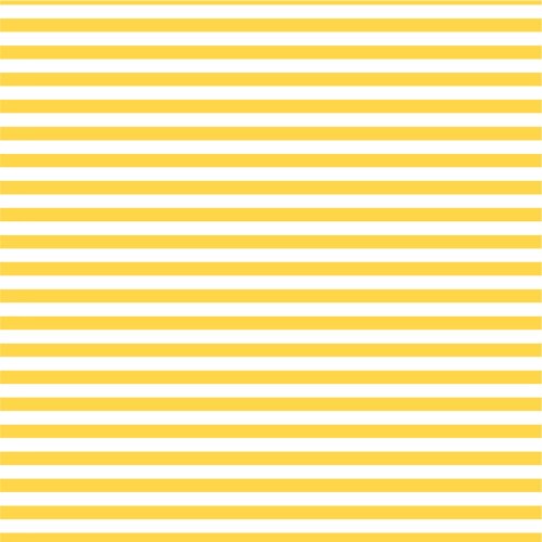 Katoenen tricot strepen 1mm - zonneschijn geel