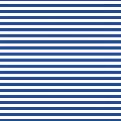 Cotton jersey stripes 1mm - cobalt blue