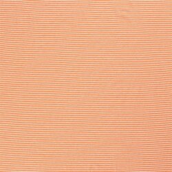 Jersey coton rayé 1mm - orange