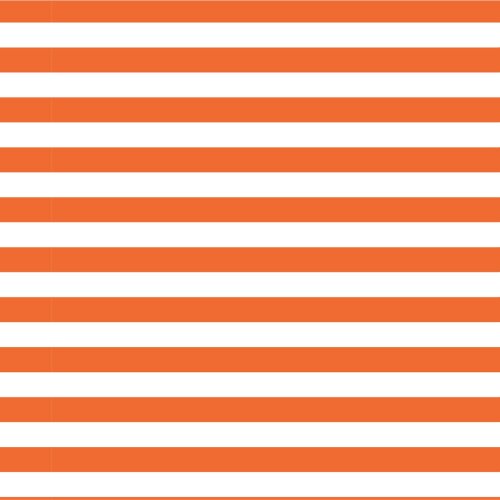 Cotton jersey stripes 5mm - orange