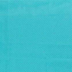 Cotton poplin dots - light turquoise