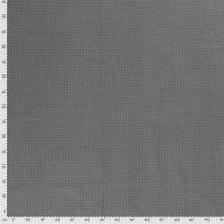 Bavlněný popelín s puntíky - olovnatě šedý