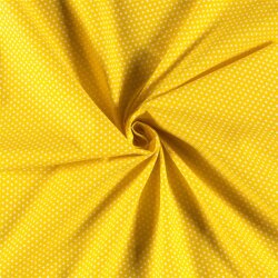 Cotton poplin star - sunshine yellow