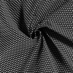 Popeline coton étoile - noir