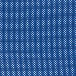 Popeline coton étoile - bleu cobalt