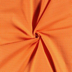 Popeline de coton à étoiles - orange