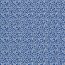 Katoenen popeline bladranken - kobaltblauw
