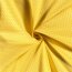 Katoenen popeline waaierpatroon - zonnig geel