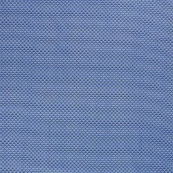 Katoenen popeline waaierpatroon - kobaltblauw