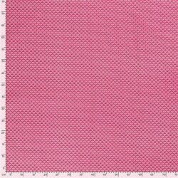 Cotton poplin fan pattern - pink