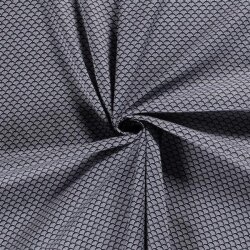 Cotton poplin fan pattern - dark blue