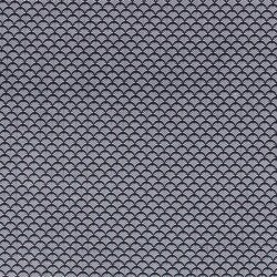 Cotton poplin fan pattern - dark blue