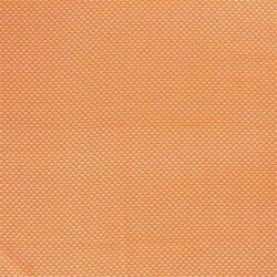 Popeline di cotone con motivo a ventaglio - arancione