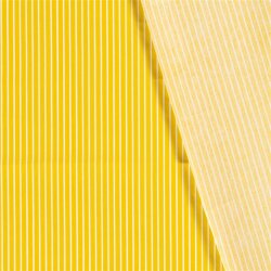 Bavlněné popelínové pruhy - slunečně žlutá
