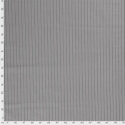 Cotton poplin stripes - lead grey