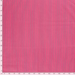 Cotton poplin stripes - pink