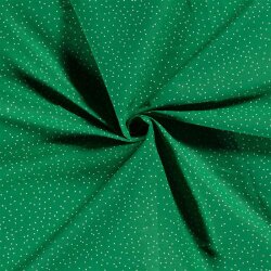 Popeline de coton moucheté - vert gazon