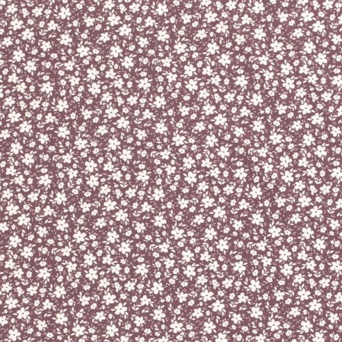 Maglia di cotone mare di fiori - viola antico