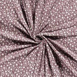 Jersey de coton Mer de fleurs - violet ancien