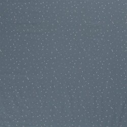 Cotton jersey small dots - steel blue