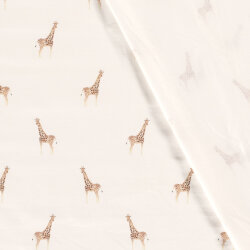 Baumwolljersey Digital Giraffe - creme