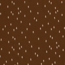 Maglia di cotone Abeti piccoli - Marrone cioccolato