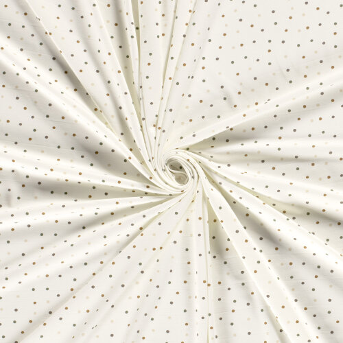 Jersey de coton Confetti - crème