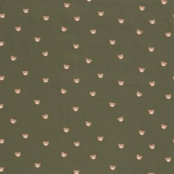 Teste dorso piccole in jersey di cotone - oliva scuro