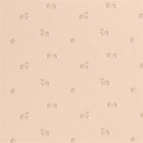 Cotton jersey little bunnies - soft pink