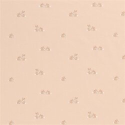 Jersey de coton petits lapins - rose pâle