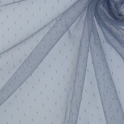 FINE TULE DOT - BLEU CLAIR