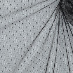 FINE TULE DOT - NOIR