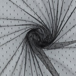 FINE TULE DOT - NOIR