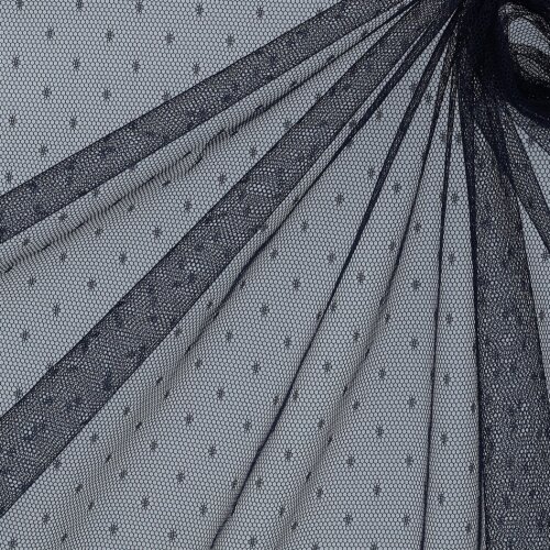 FINE TULE DOT - MARINE